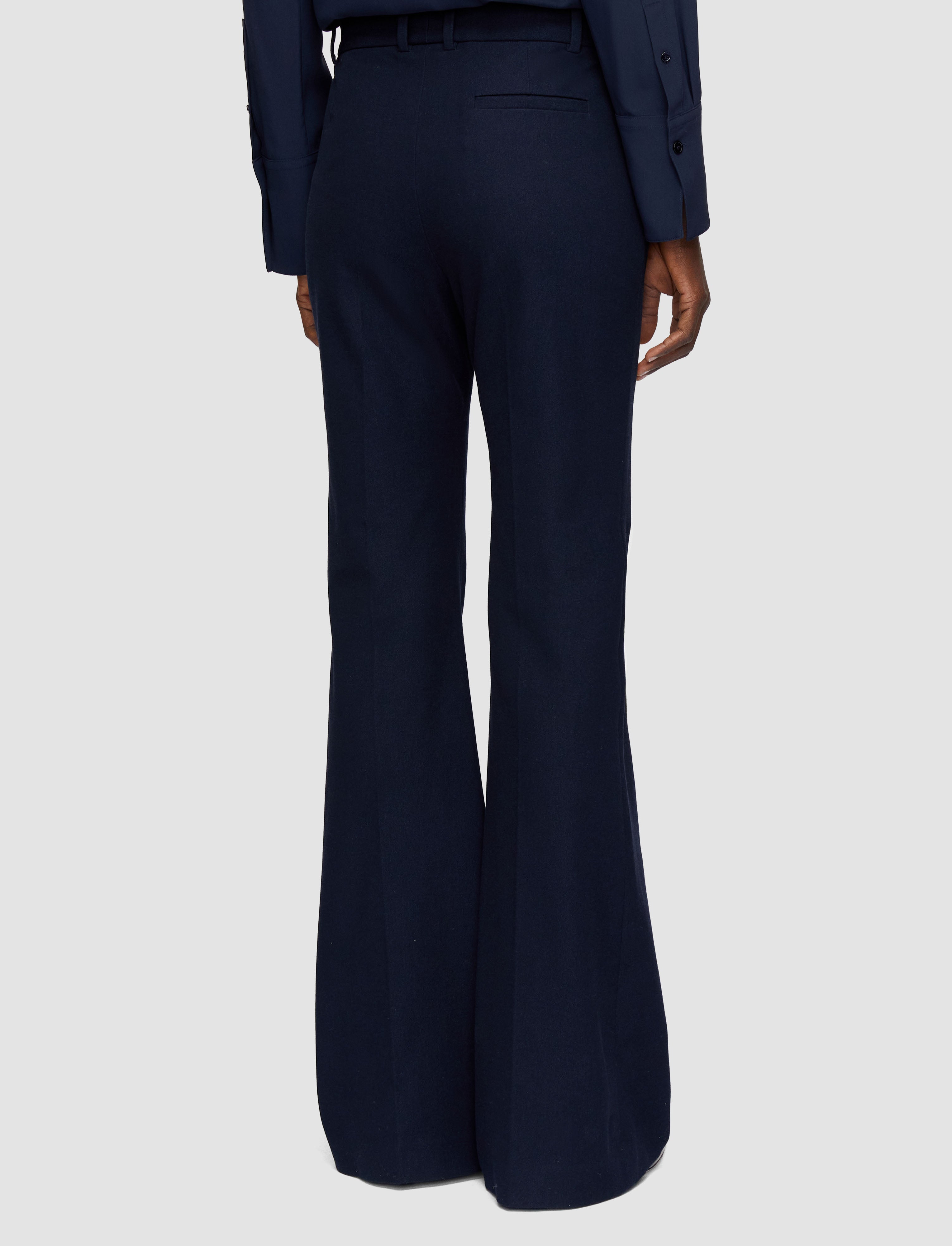 blue-tafira-gabardine-stretch-trousers-JOSEPH