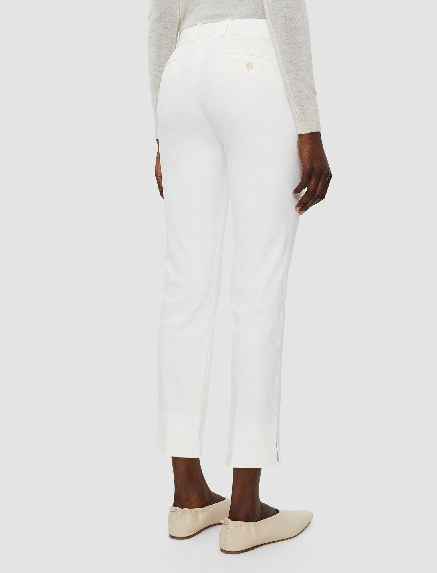 ホワイト-bing-court-light-gabardine-stretch-トラウザーズ-JOSEPH