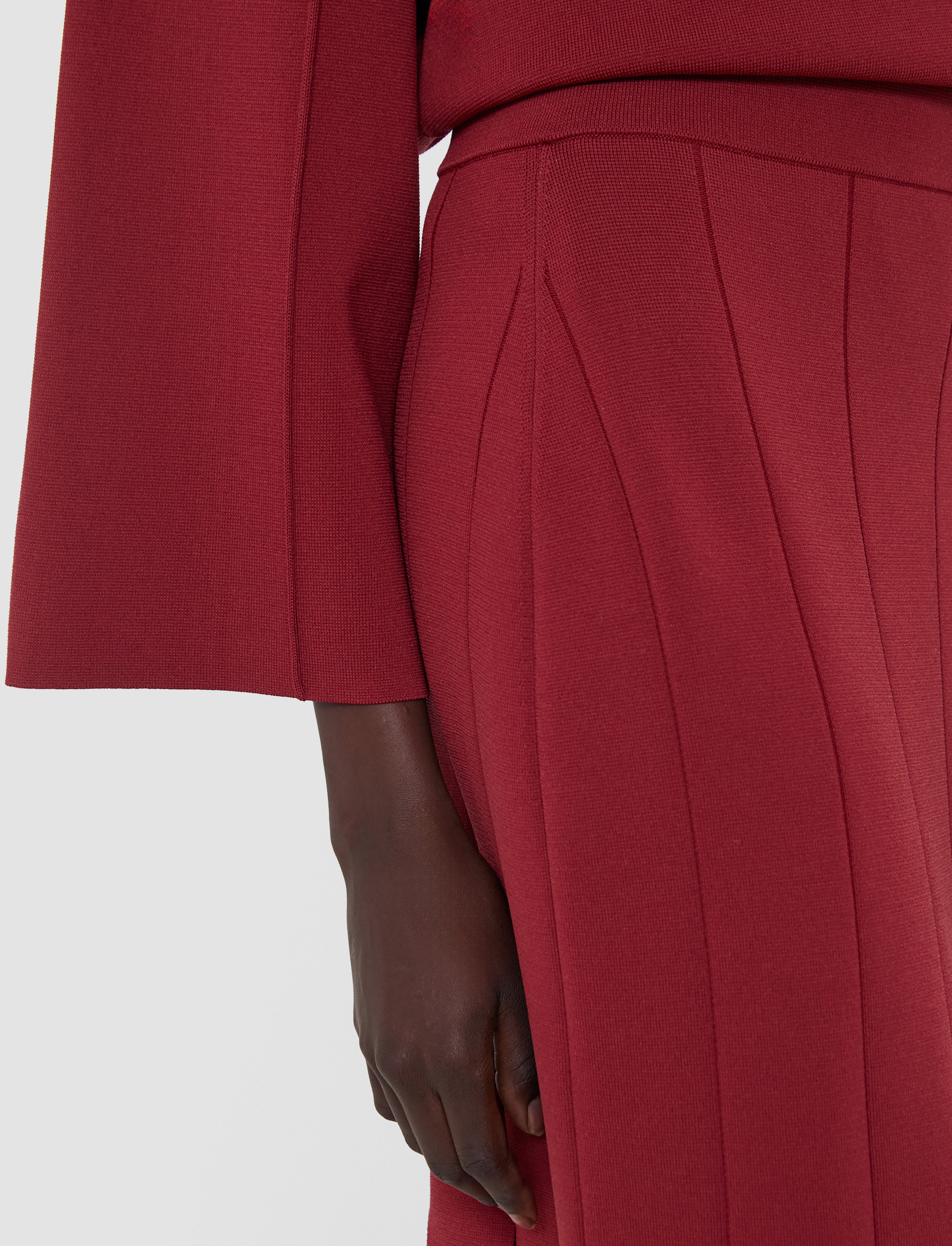 red-lagny-compact-milano-knit-skirt-JOSEPH