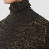 Black Leblanc Lurex Knit Jumper - Joseph