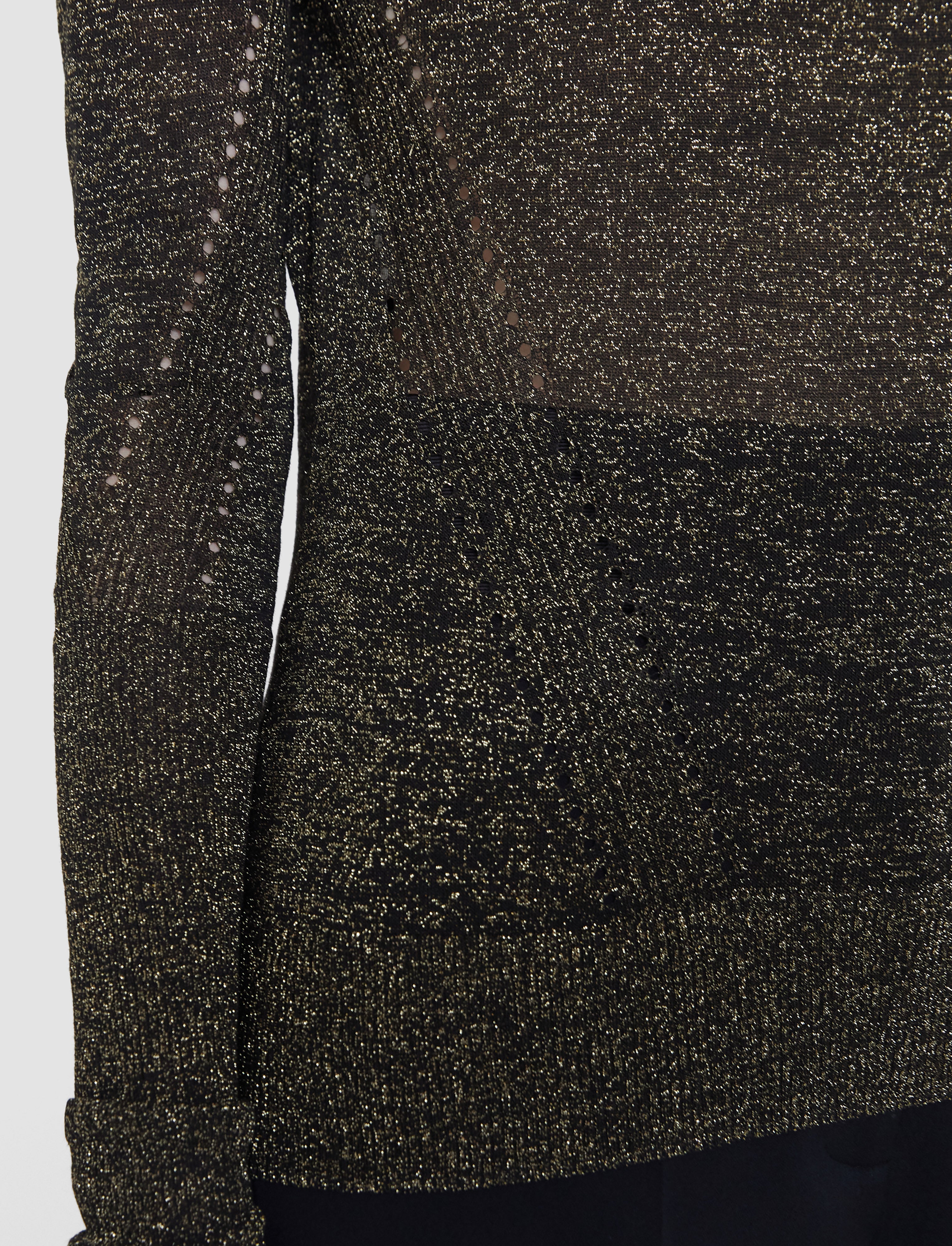 ブラック-leblanc-lurex-knit-ジャンパー-JOSEPH