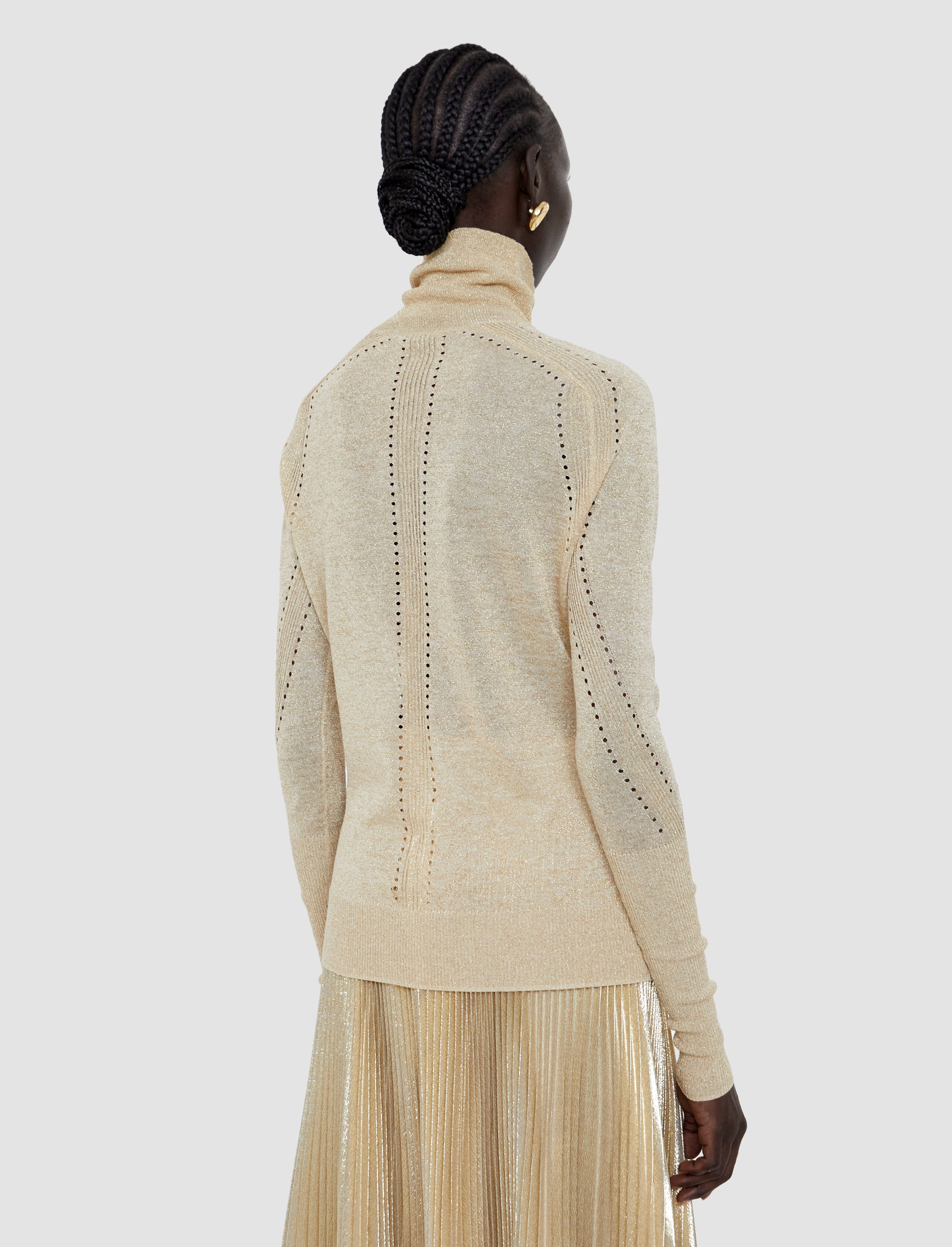 gold-leblanc-lurex-knit-ジャンパー-JOSEPH