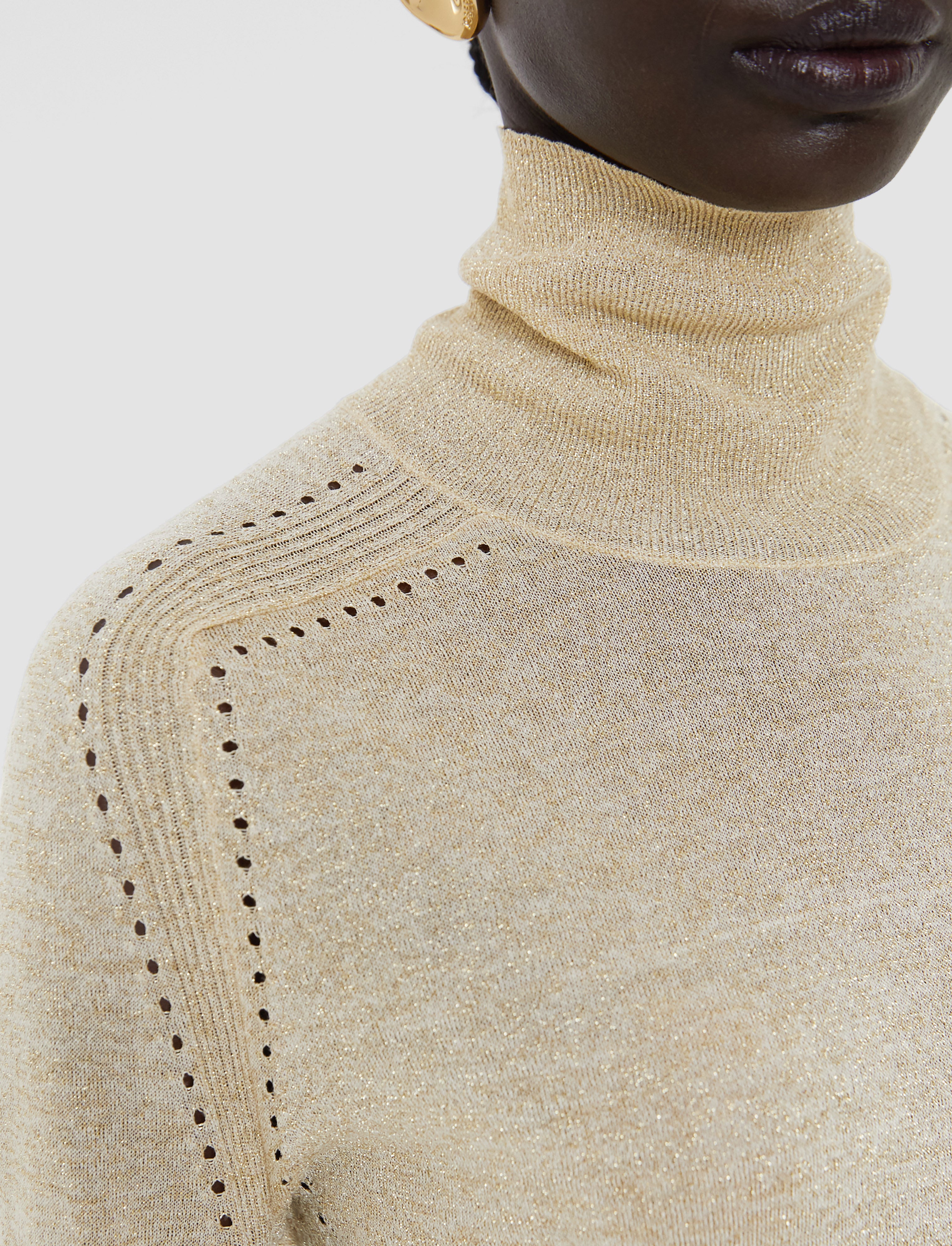gold-leblanc-lurex-knit-ジャンパー-JOSEPH