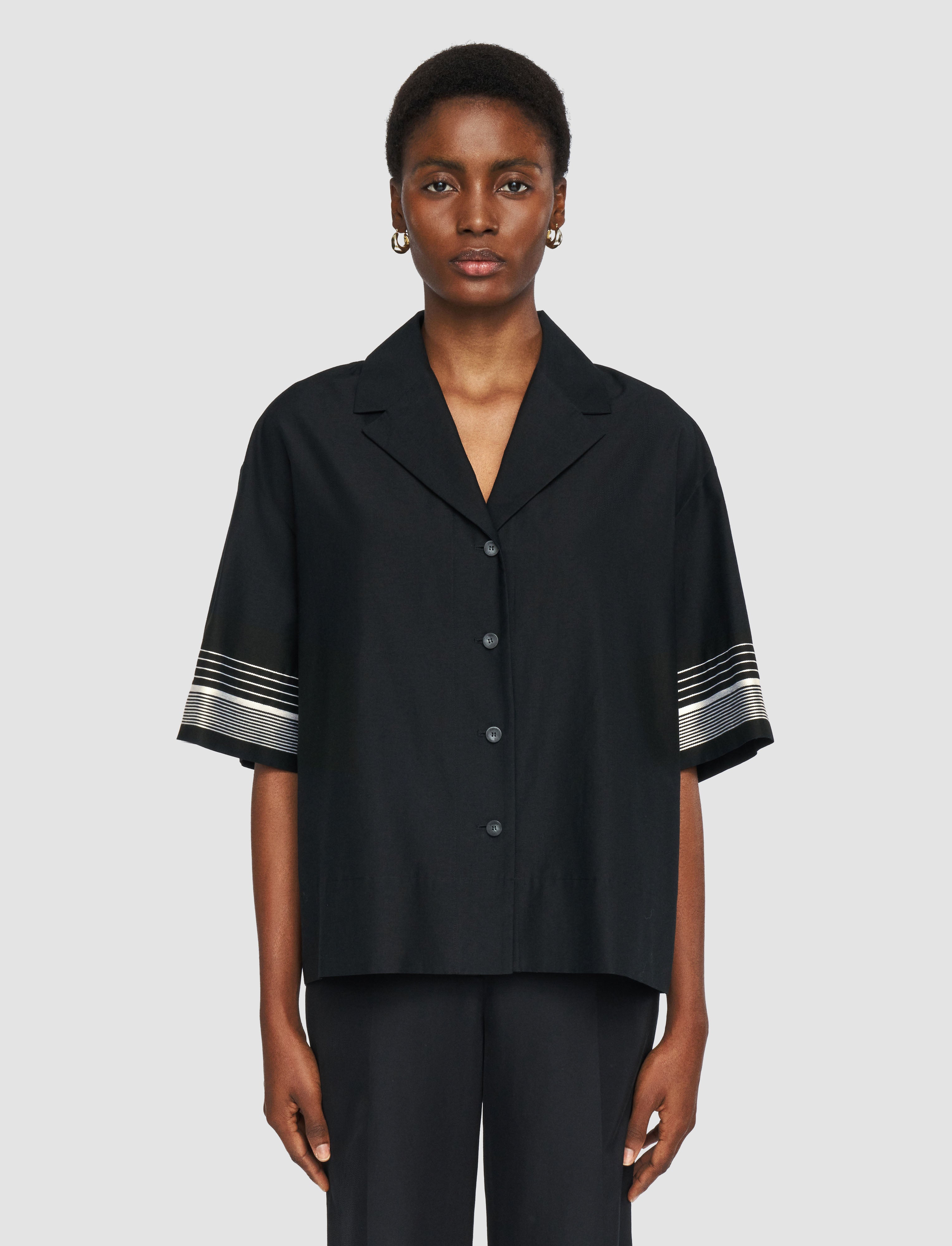 black-leopold-cotton-blend-shirt-JOSEPH