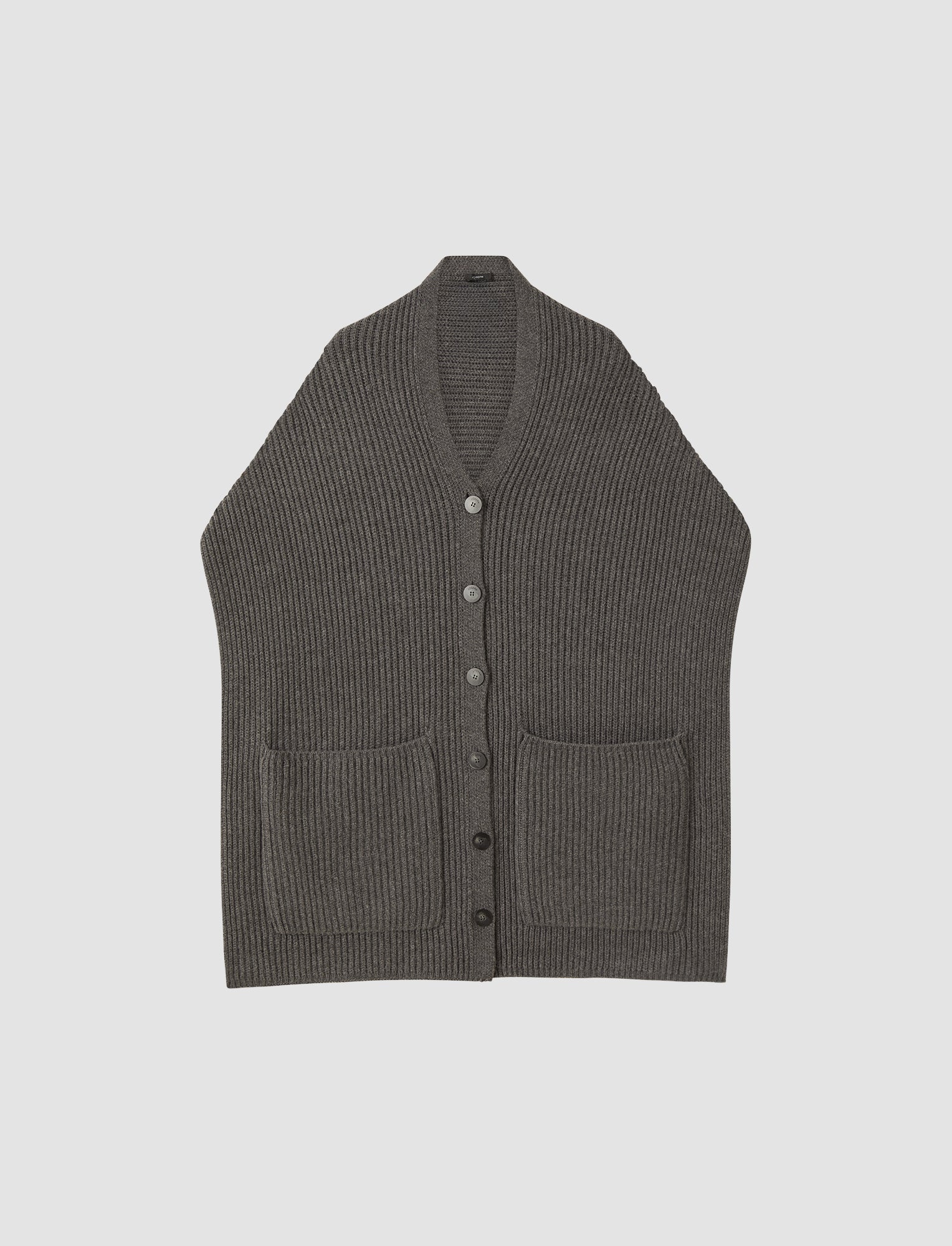 grey-light-cardigan-stitch-button-scarf-JOSEPH