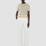 Gold Lille Lurex Knit Top - Joseph