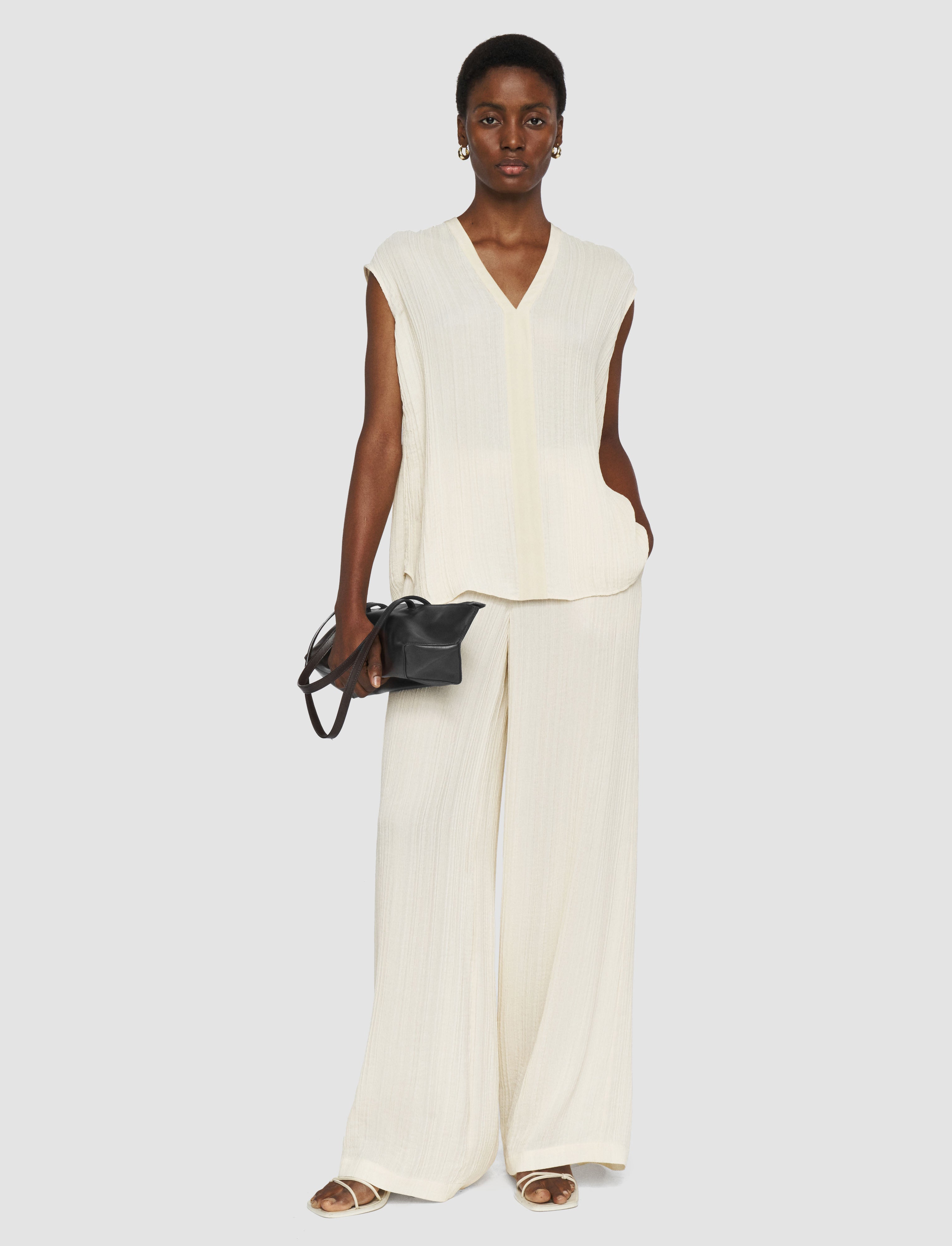 white-lucien-pleat-jacquard-blouse-JOSEPH