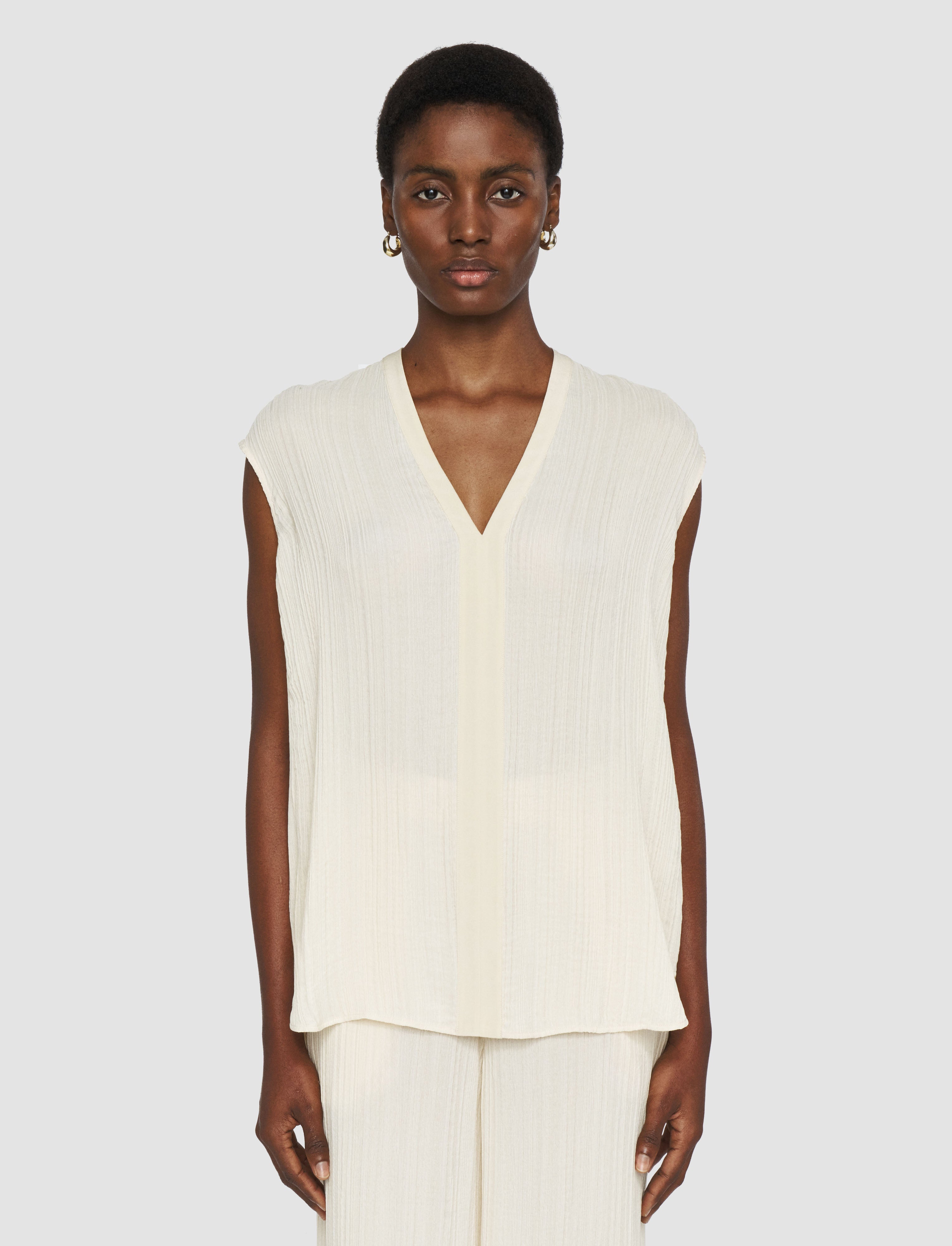 white-lucien-pleat-jacquard-blouse-JOSEPH