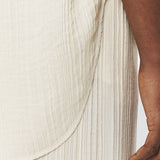 White Lucien Pleat Jacquard Blouse - Joseph