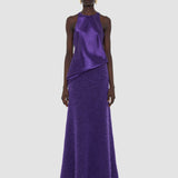 Purple Mairie Brushed Alpaca Skirt - Joseph
