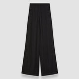 Black Mawn Pleat Jacquard Trousers - Joseph