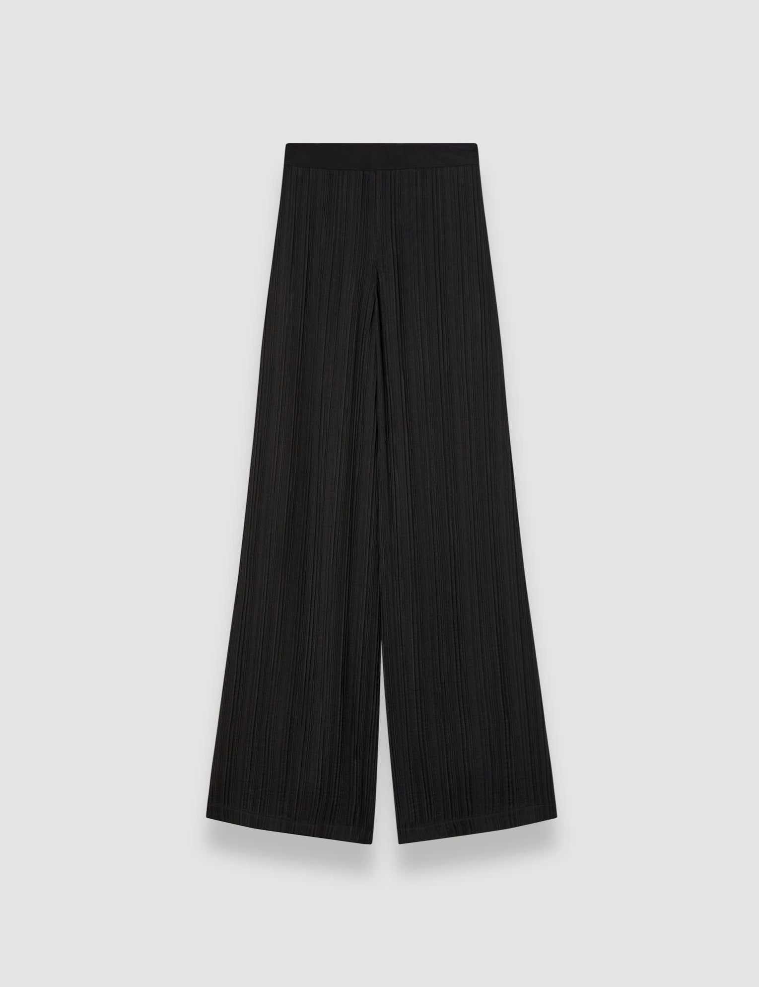 Black Mawn Pleat Jacquard Trousers - Joseph