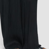 Black Mawn Pleat Jacquard Trousers - Joseph