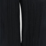 Black Mawn Pleat Jacquard Trousers - Joseph