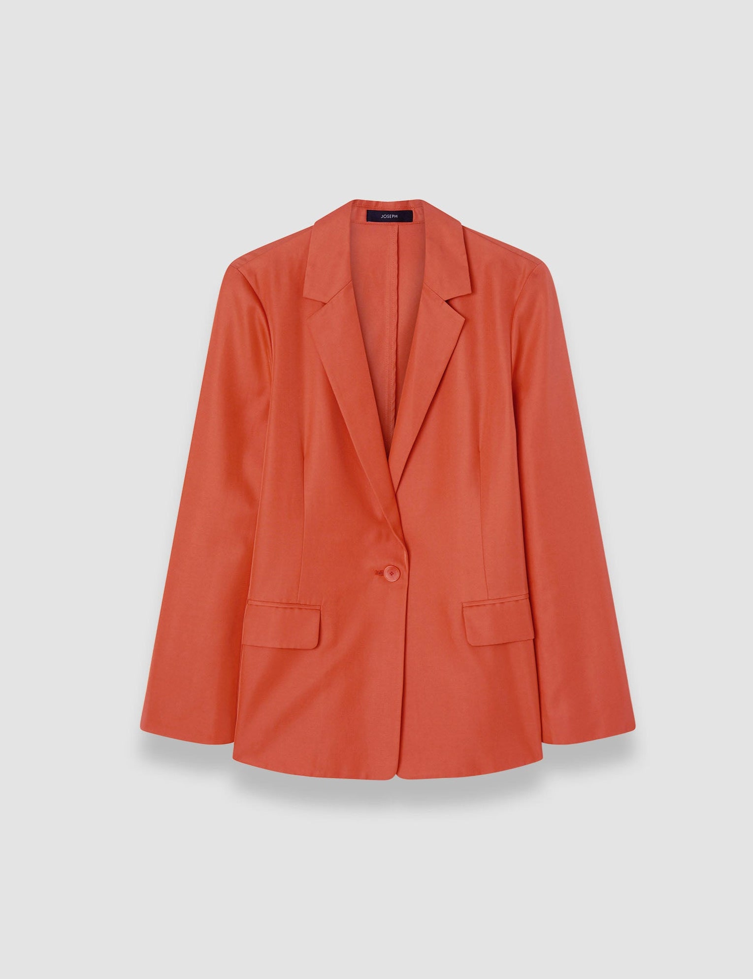 Orange Mela Soft Cotton Silk Jacket - Joseph