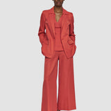Orange Mela Soft Cotton Silk Jacket - Joseph