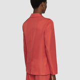 Orange Mela Soft Cotton Silk Jacket - Joseph