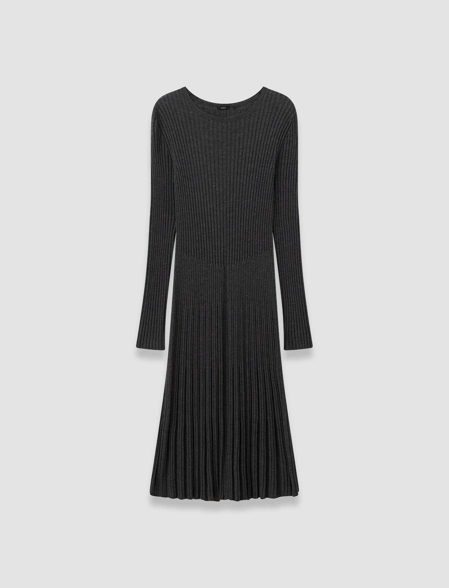 gris-robe-en-maille-de-laine-merinos-cotelee-JOSEPH