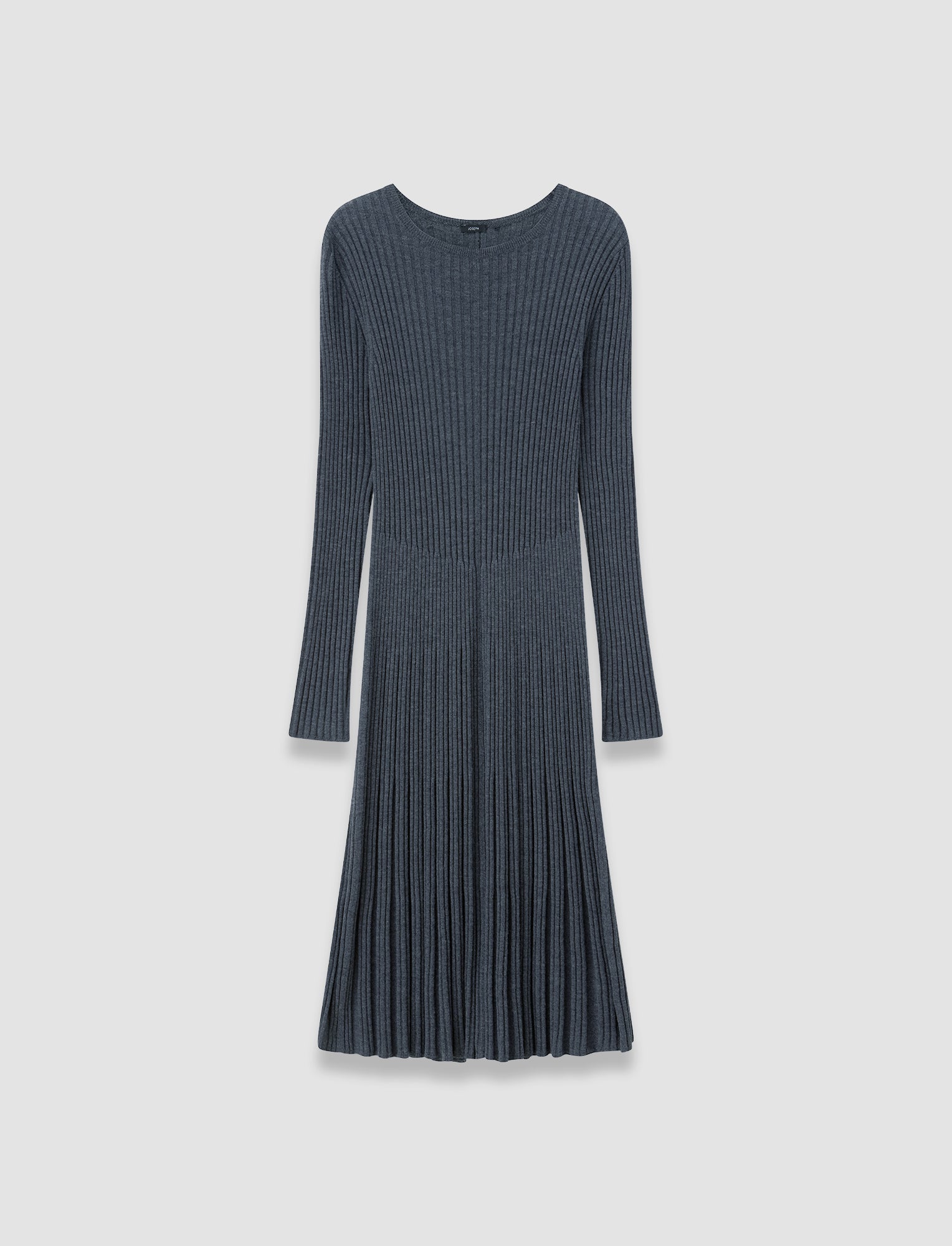 グレー-merino-rib-ニットドレス-JOSEPH