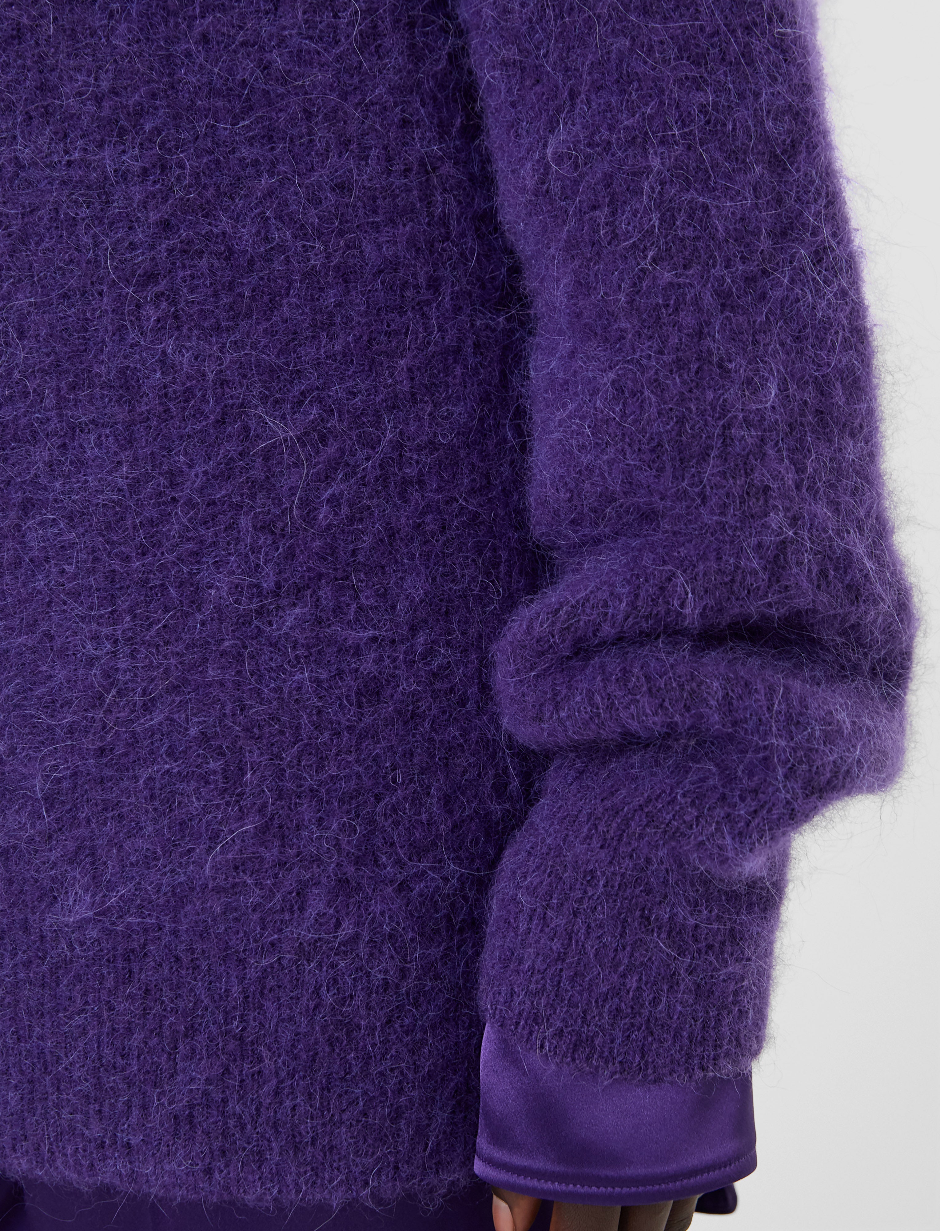 パープル-meslay-brushed-alpaca-ジャンパー-JOSEPH