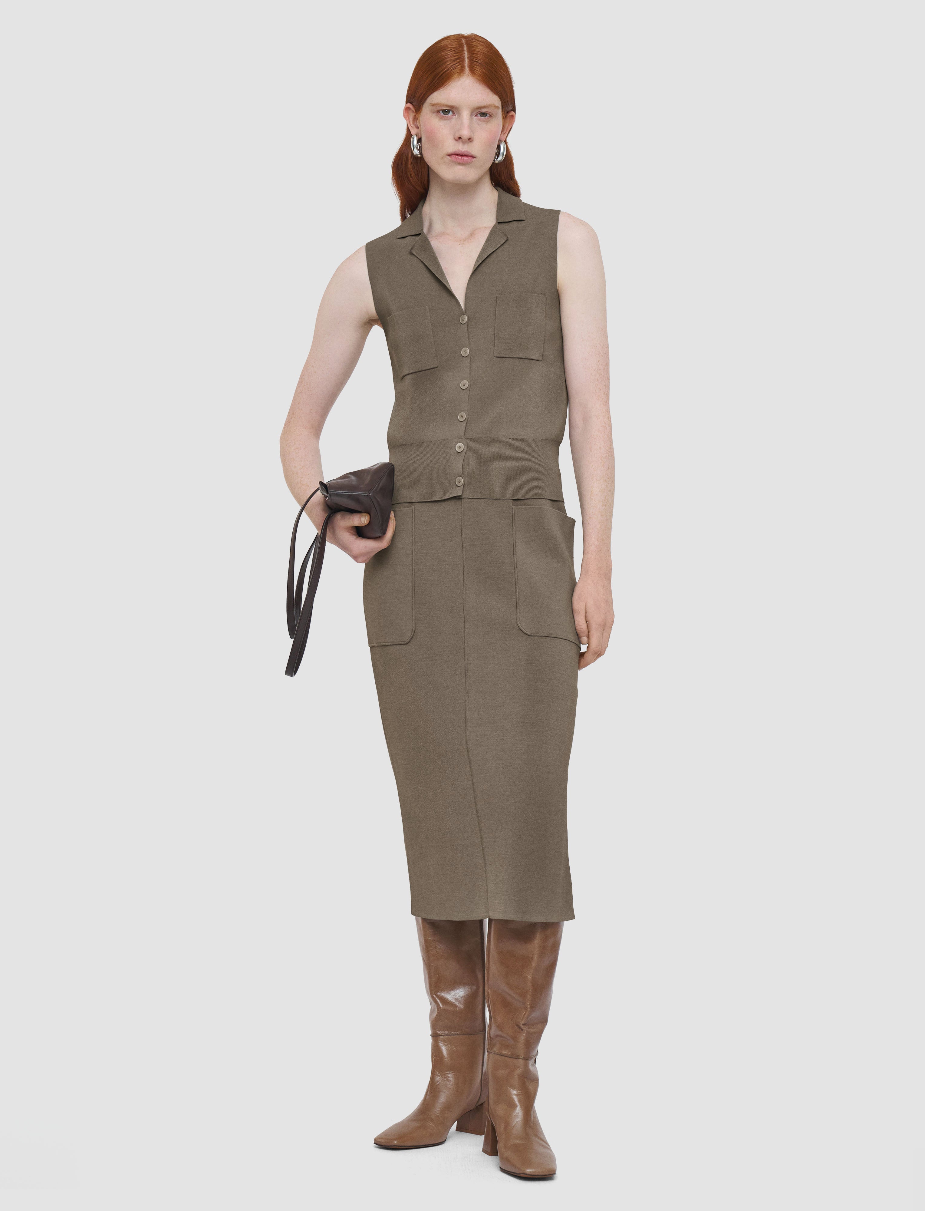 brown-milano-knit-stretch-vest-JOSEPH