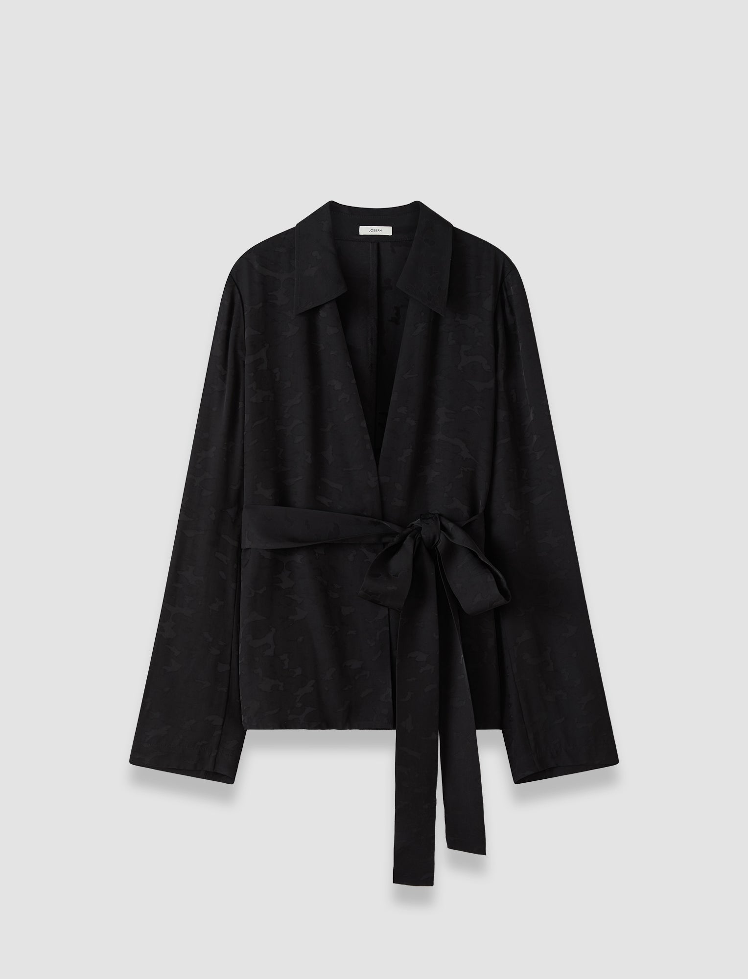 ダンデー5351 JACQUARD JACKETTE 46 Noemi Leopard Jacquard Jacket in Black | JOSEPH US