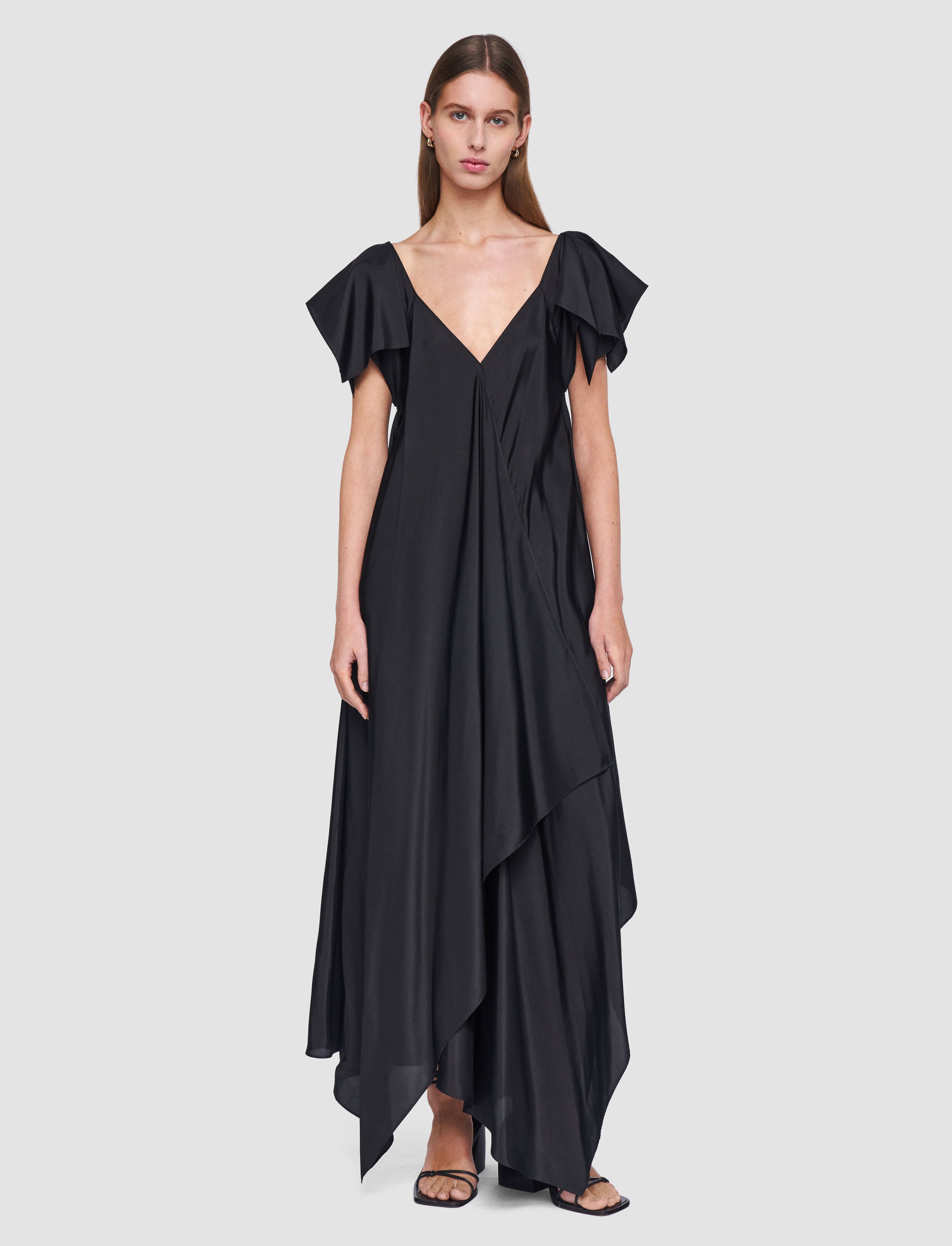 black-plumet-habotai-silk-dress-JOSEPH
