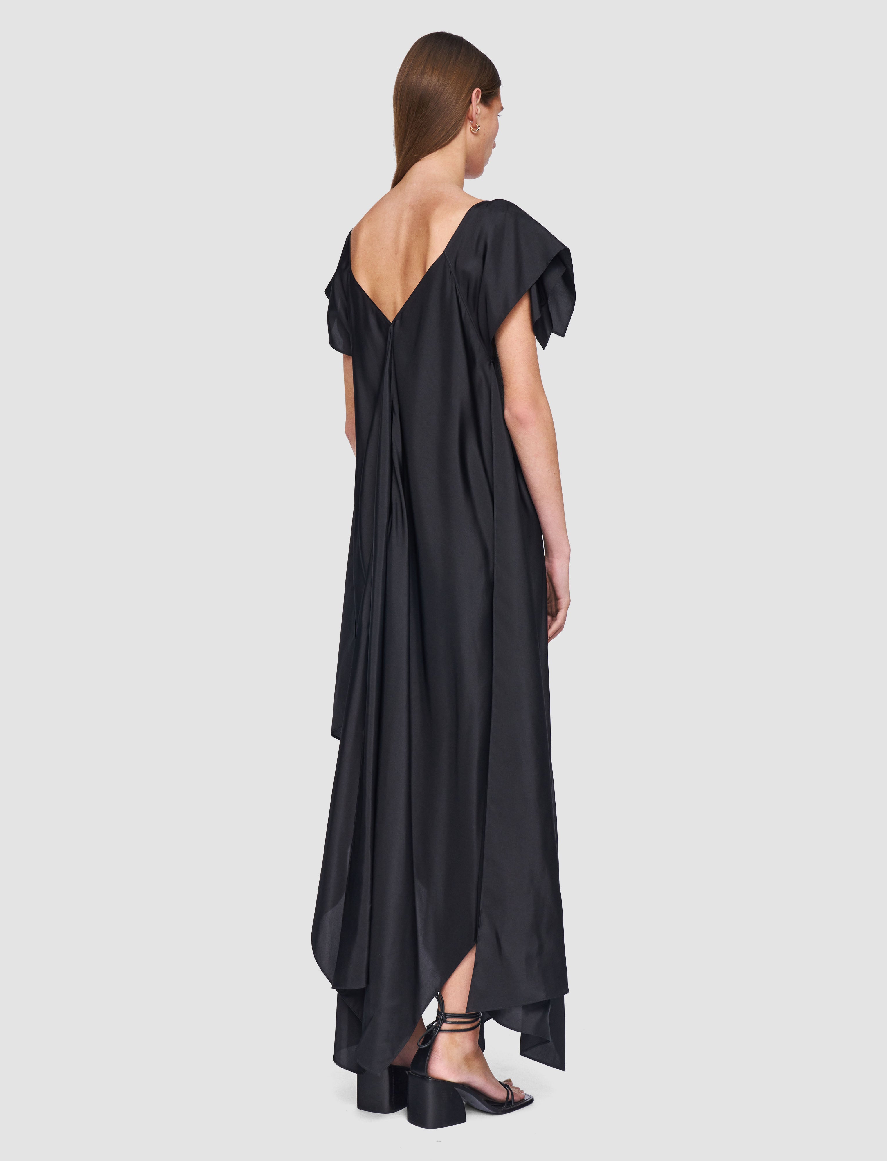 black-plumet-habotai-silk-dress-JOSEPH