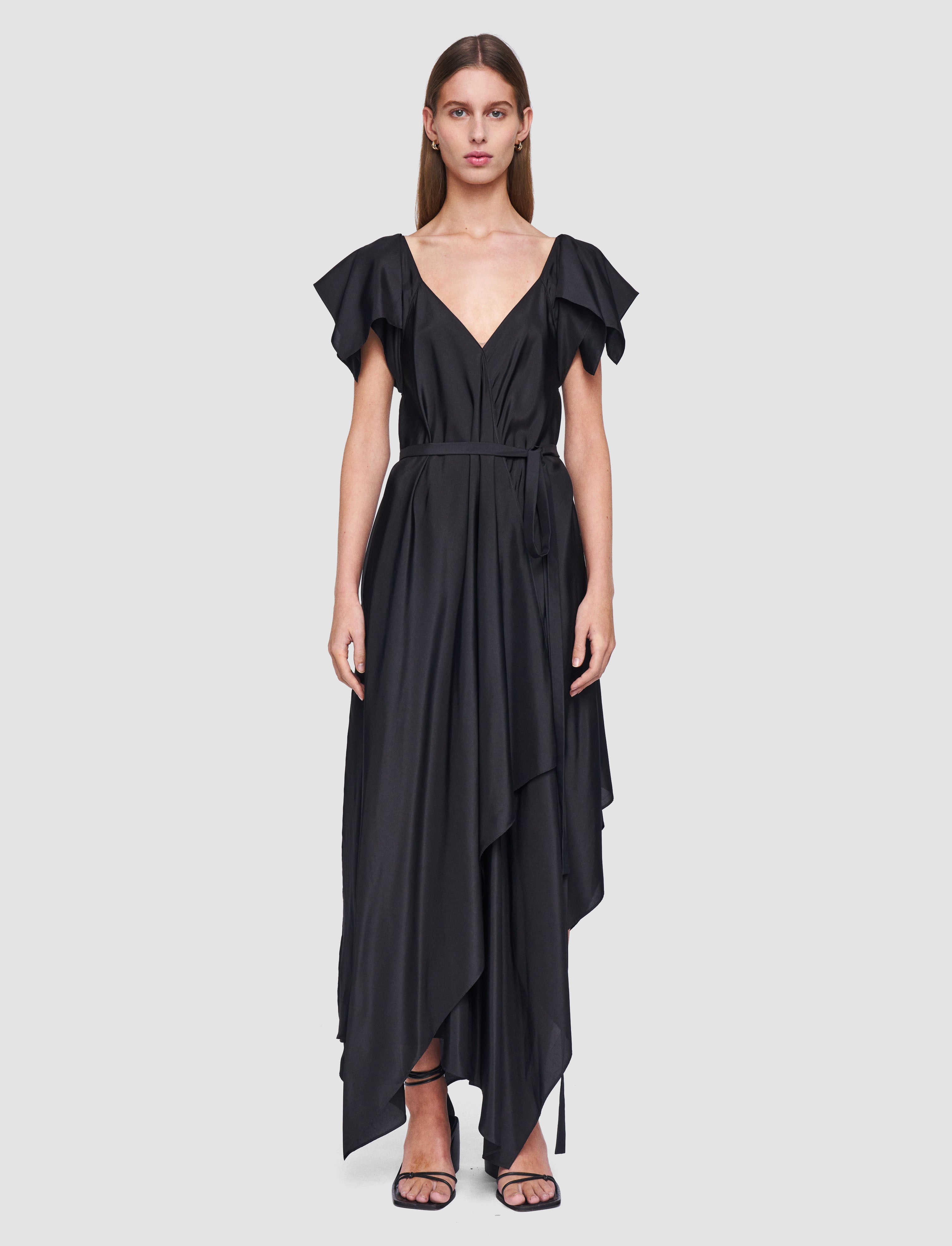 black-plumet-habotai-silk-dress-JOSEPH