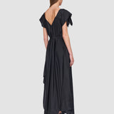 Black Plumet Habotai Silk Dress - Joseph