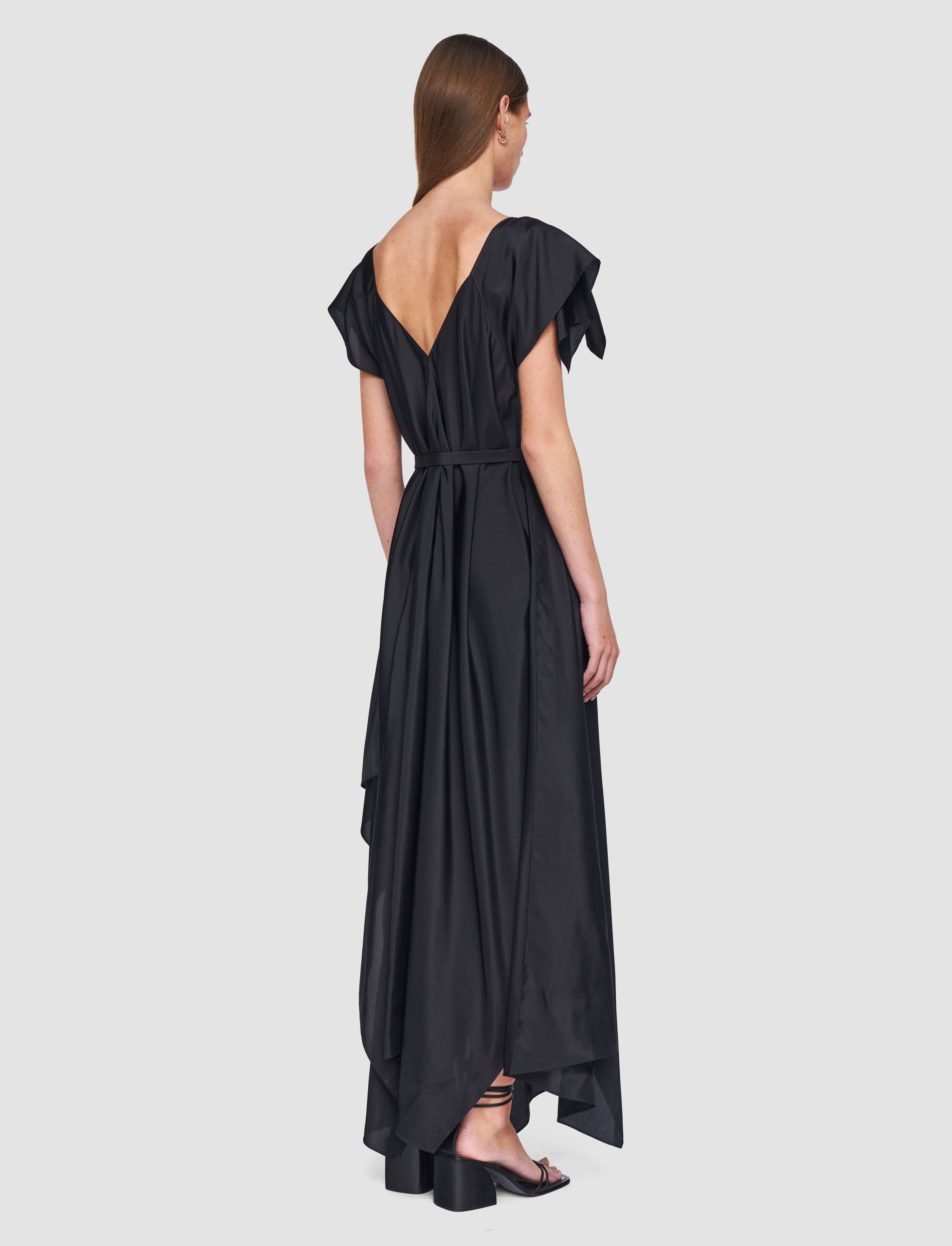 black-plumet-habotai-silk-dress-JOSEPH