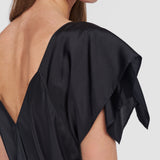 Black Plumet Habotai Silk Dress - Joseph