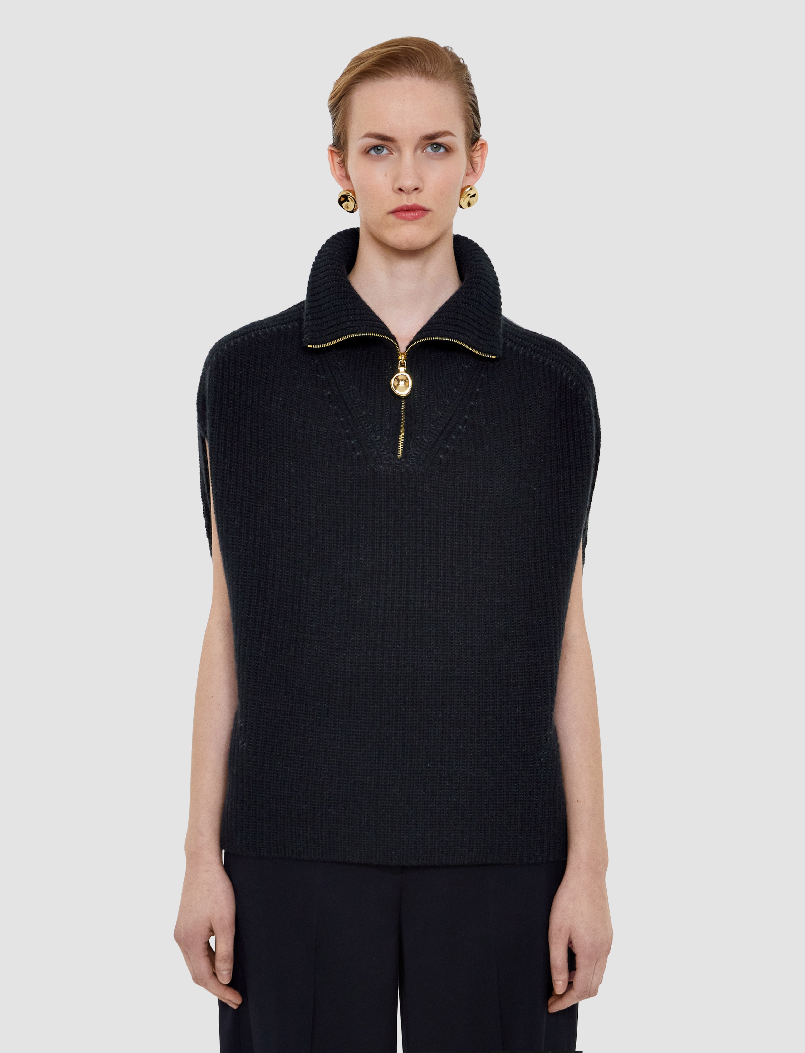 black-raffet-fisherman-rib-cashmere-vest-JOSEPH