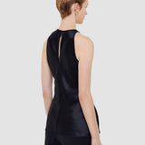 Black Ritz Double Satin Top - Joseph