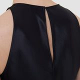 Black Ritz Double Satin Top - Joseph