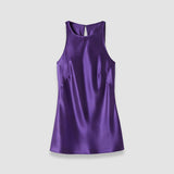 Purple Ritz Double Satin Top - Joseph