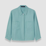Blue Satie Soft Cotton Silk Shirt - Joseph