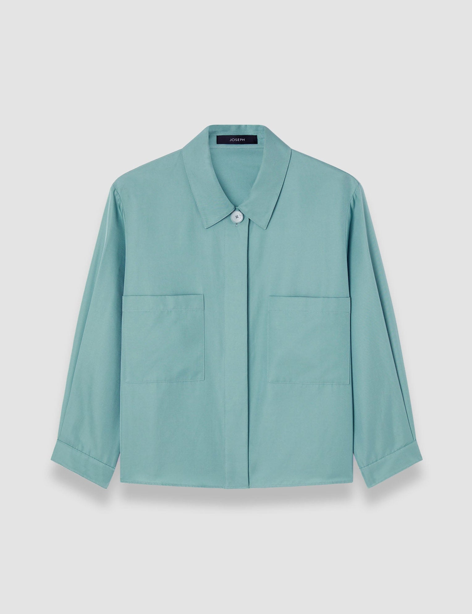 Blue Satie Soft Cotton Silk Shirt - Joseph
