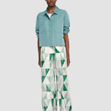 Blue Satie Soft Cotton Silk Shirt - Joseph