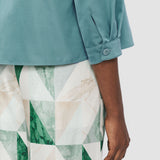 Blue Satie Soft Cotton Silk Shirt - Joseph