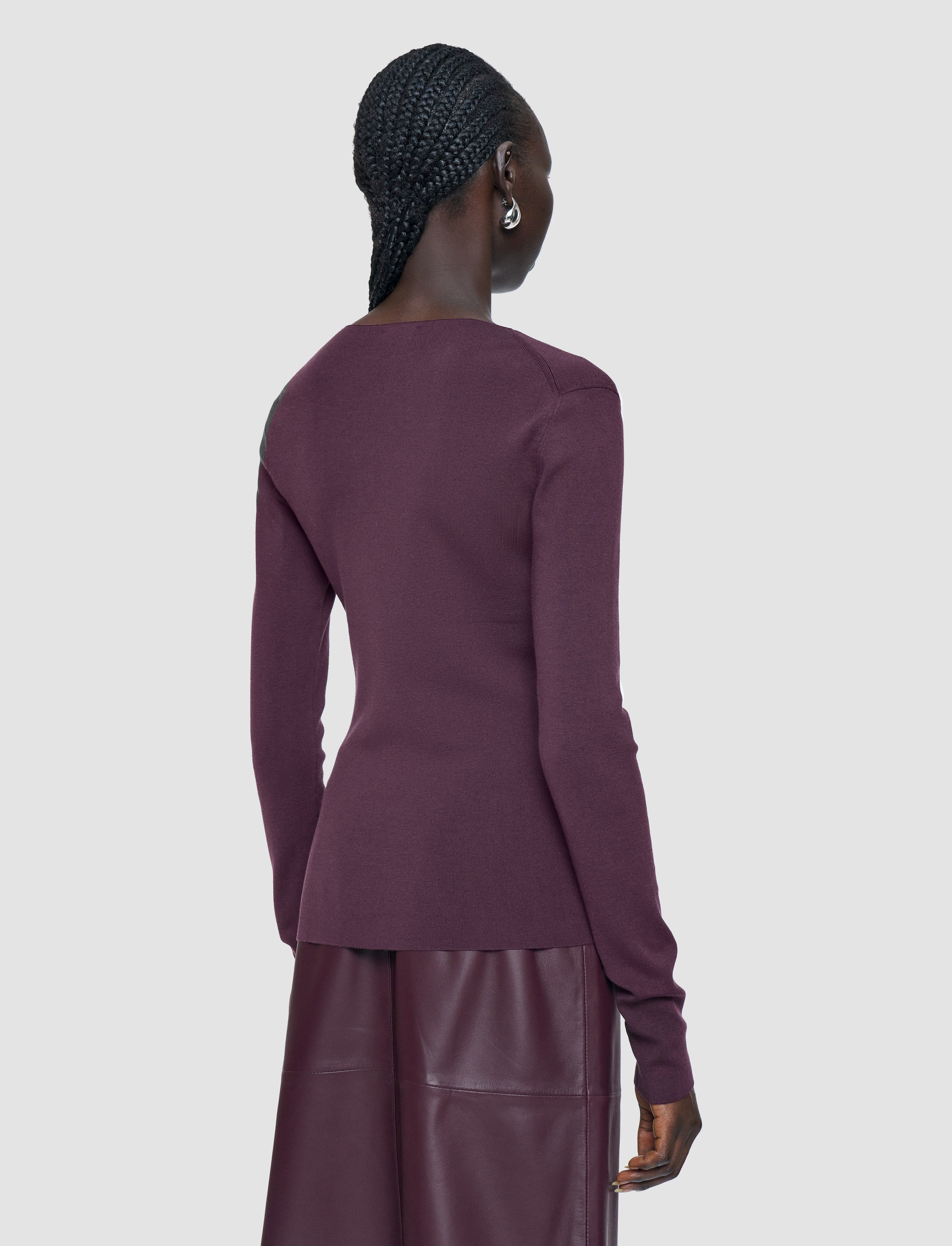purple-silk-stretch-v-neck-top-JOSEPH
