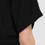 Black Sofia Airy Plissé Jumpsuit - Joseph