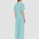 Blue Sofia Airy Plissé Jumpsuit - Joseph