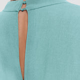 Blue Sofia Airy Plissé Jumpsuit - Joseph