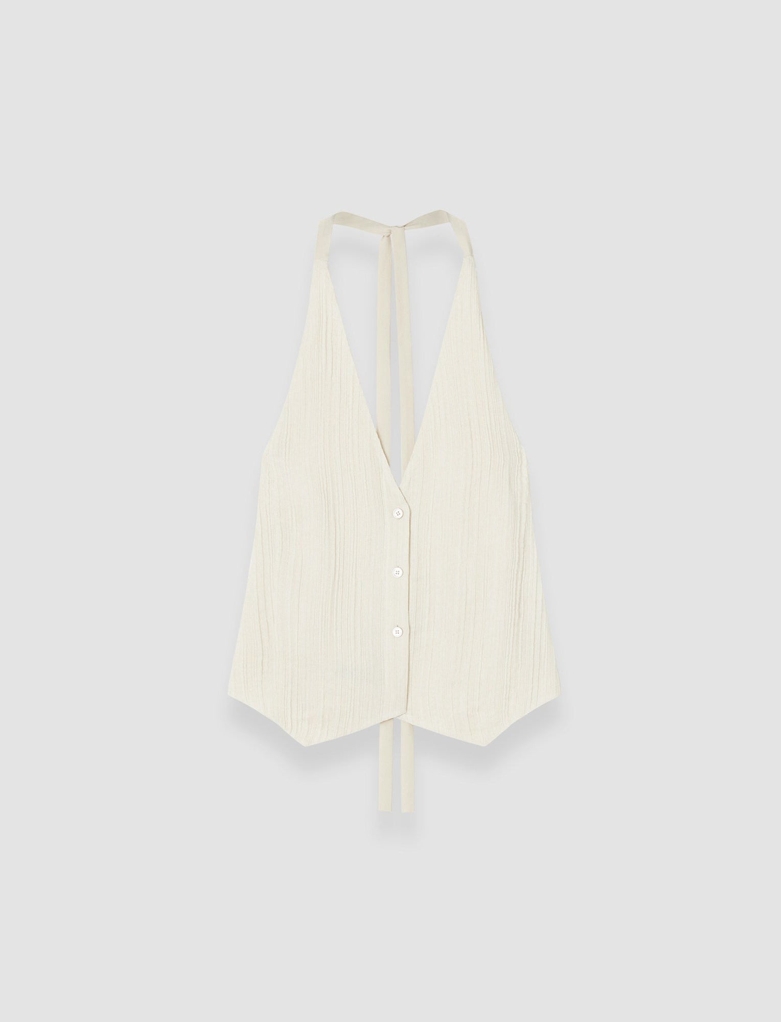 white-suez-pleat-jacquard-tie-waistcoat-JOSEPH