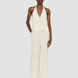 White Suez Pleat Jacquard Jacket - Joseph