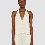 White Suez Pleat Jacquard Jacket - Joseph