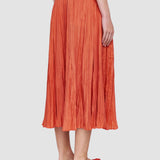 Orange Sully Habotai Silk Skirt - Joseph