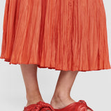 Orange Sully Habotai Silk Skirt - Joseph