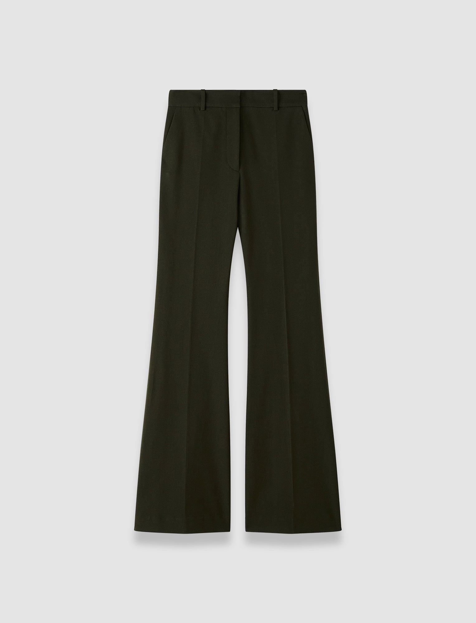 Tafira Gabardine Stretch Trousers in Green | JOSEPH US